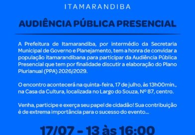 AUDIÊNCIA PÚBLICA PRESENCIAL