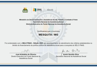 Mesquita conquista Selo FNAS 2025 e se destaca na gestão da assistência social